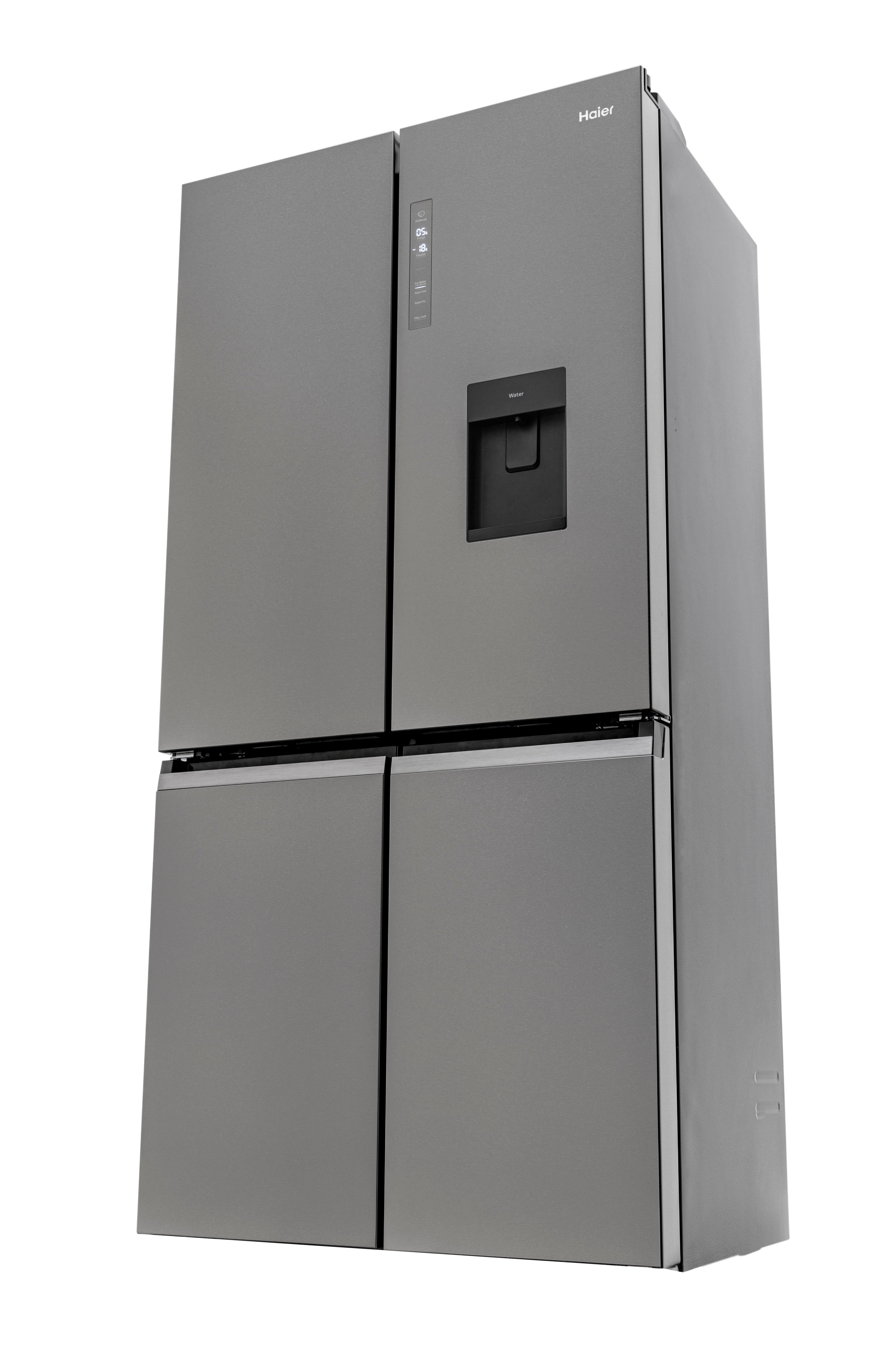 Réfrigérateur Américain Haier HRF-521DS6 - Portes Côte à Côte - Gris - Classe E - Occasion