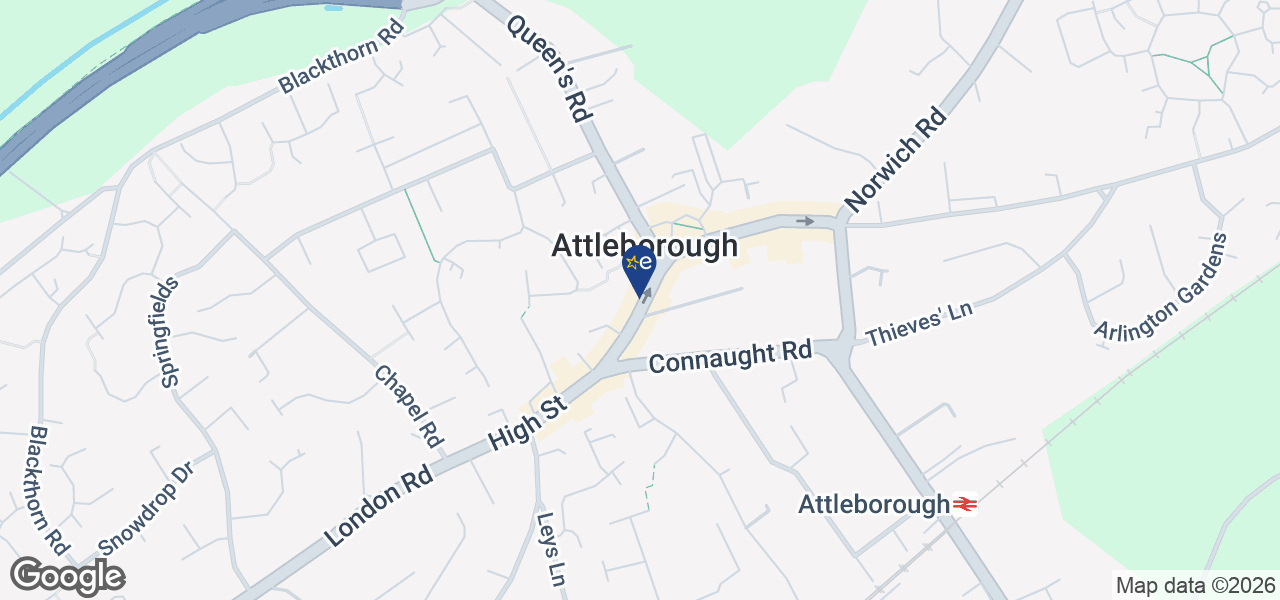 Map showing location of Myhills - Attleborough