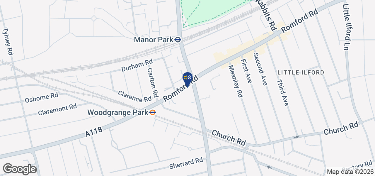 Map showing location of Lindons