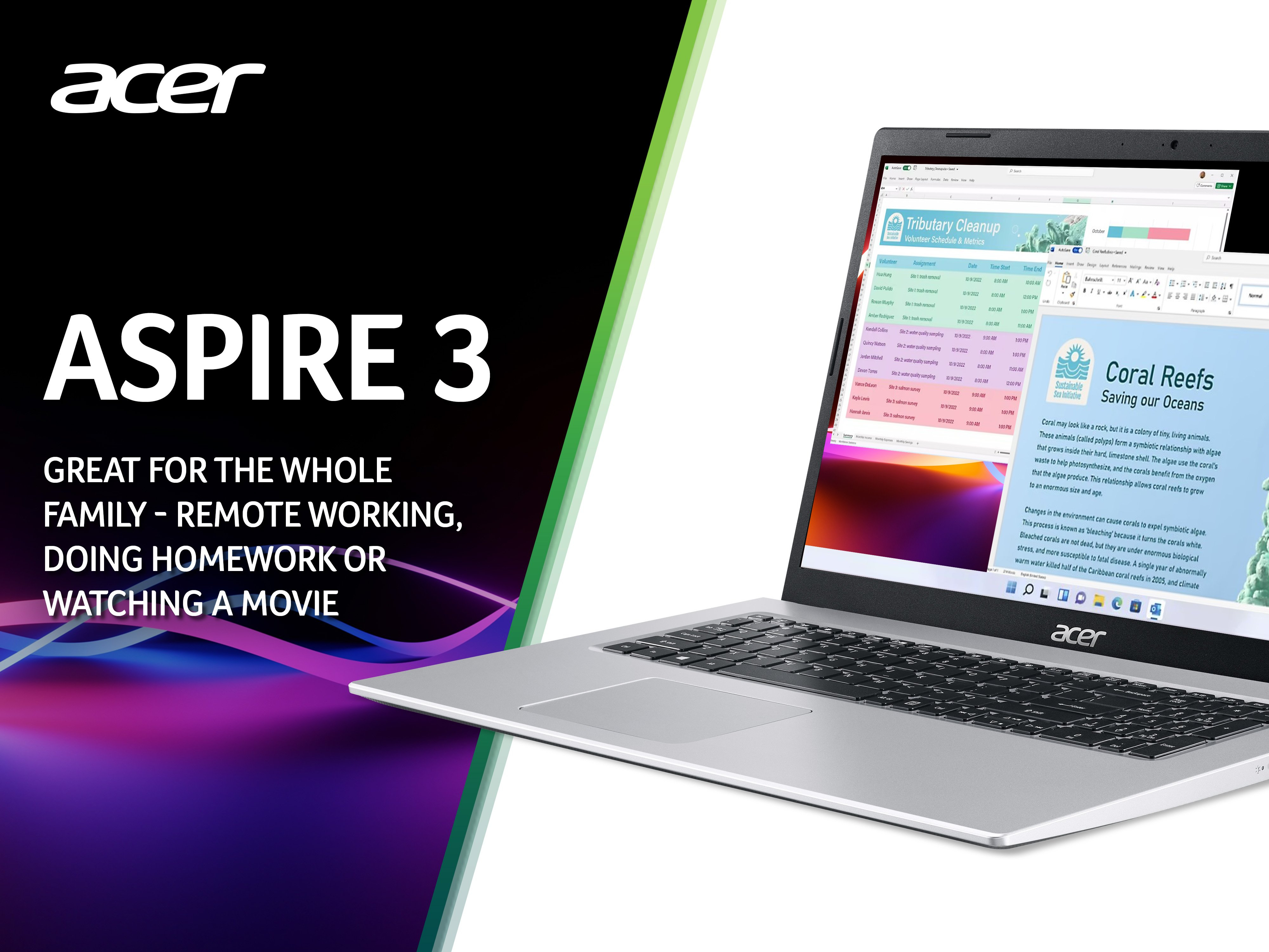 ACER Aspire 3 Laptop - Intel Core i3 - 8GB RAM - NX.AD0EK.00A
