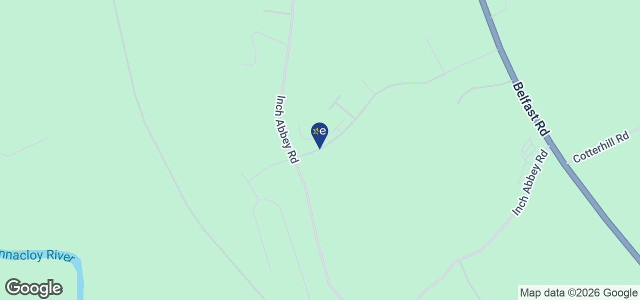 Map showing location of AJC Electrical- Downpatrick