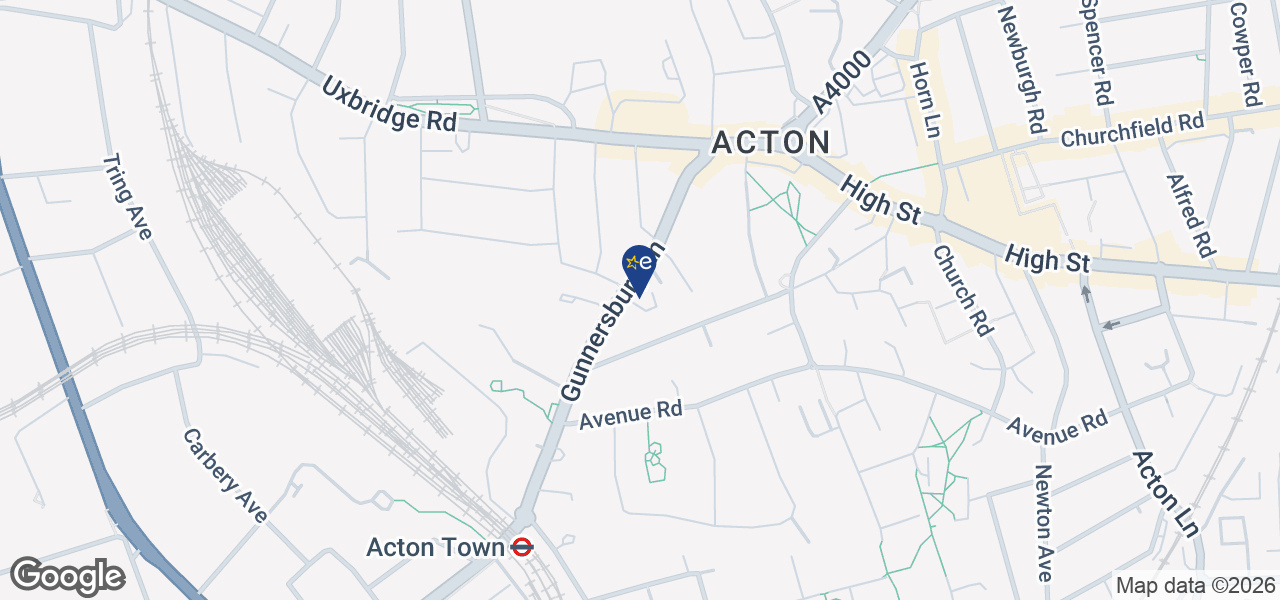Map showing location of Ace Appliances