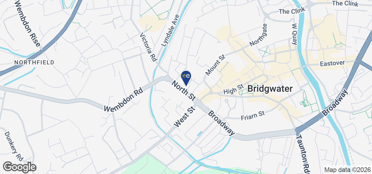 Map showing location of Aclands Radio & TV Ltd