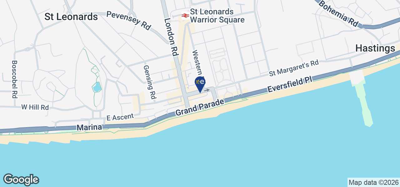 Map showing location of Adams & Jarrett (Retail) Ltd