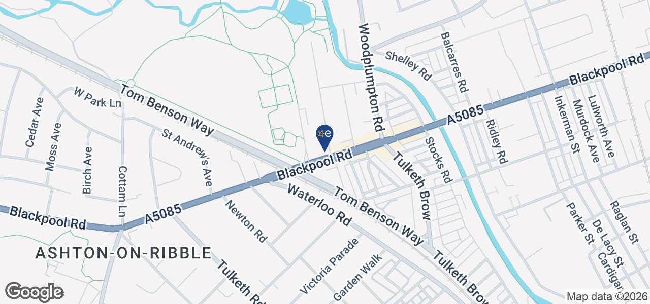 Map showing location of Ashton Domestic Appliances Ltd