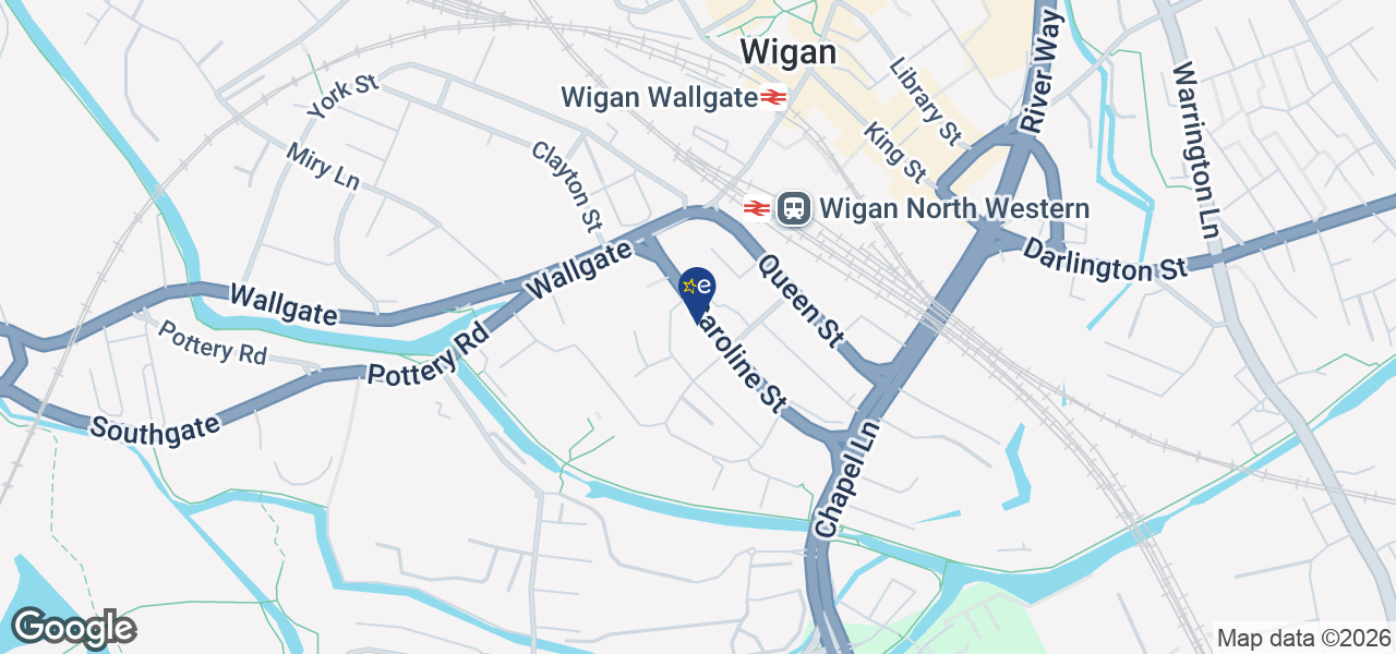 Map showing location of Aspull Domestics