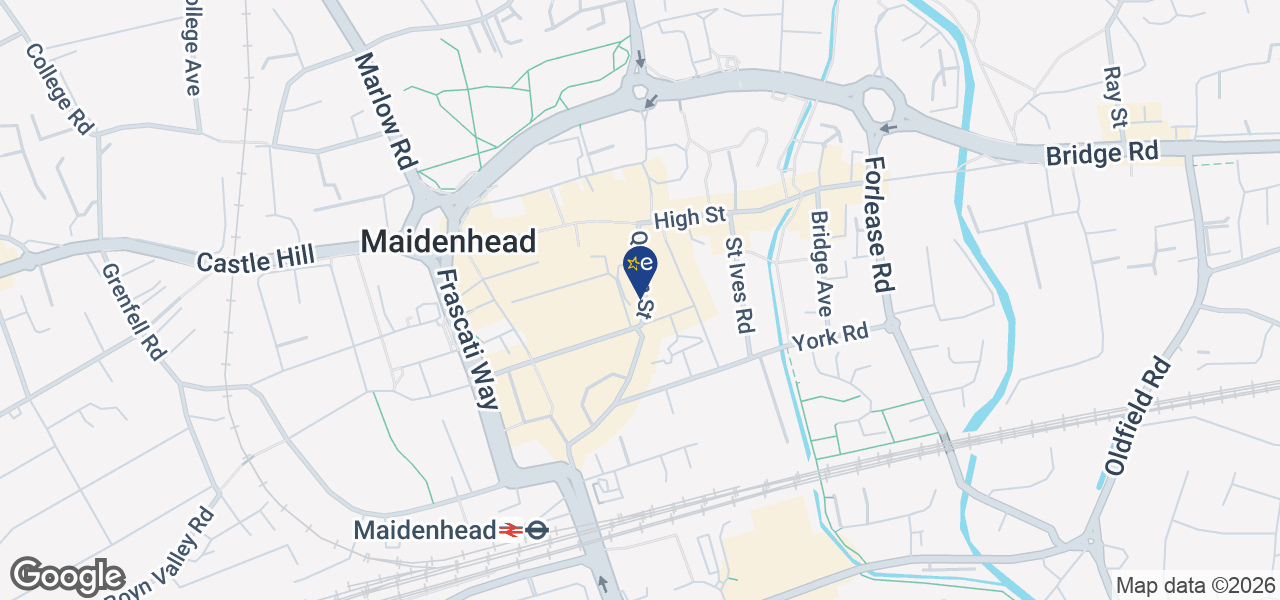 Map showing location of Audio Venue - Maidenhead