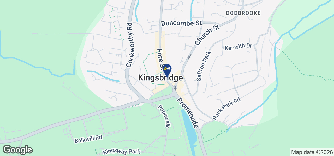 Map showing location of Beacon Electrical - Kingsbridge