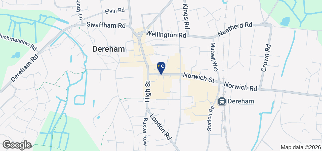 Map showing location of Blaines - Dereham