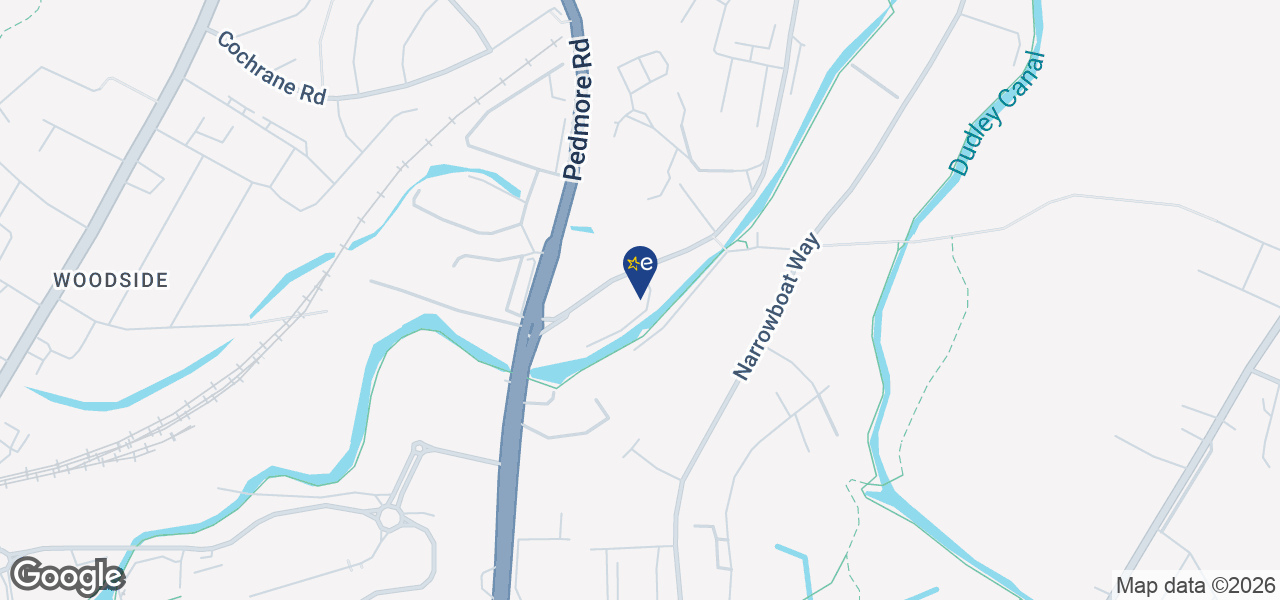 Map showing location of Borshch Electric - Dudley
