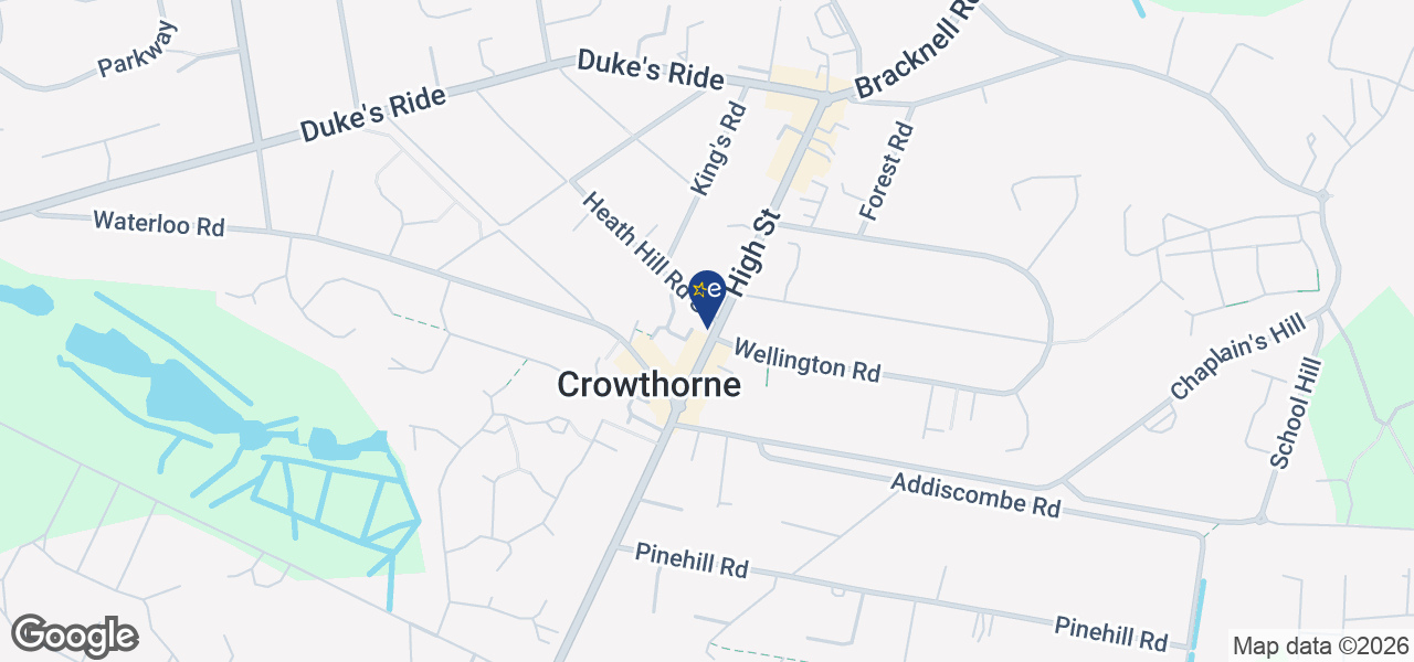 Map showing location of C T Bell - Crowthorne