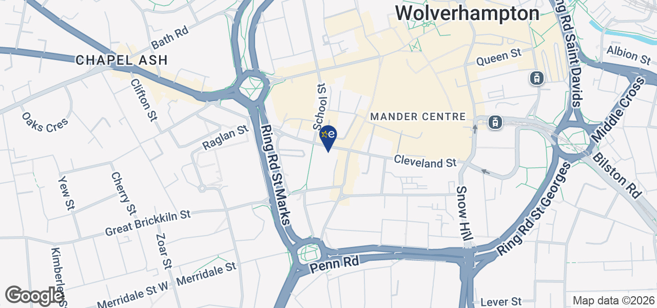 Map showing location of Capital Appliance Centre Ltd - Wolverhampton