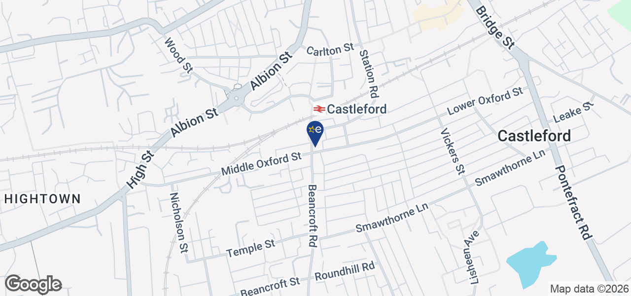 Map showing location of Castleford Domestic Appliances Ltd