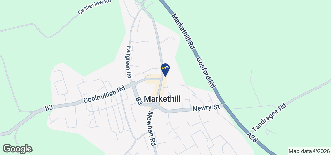 Map showing location of Dalzells of Markethill