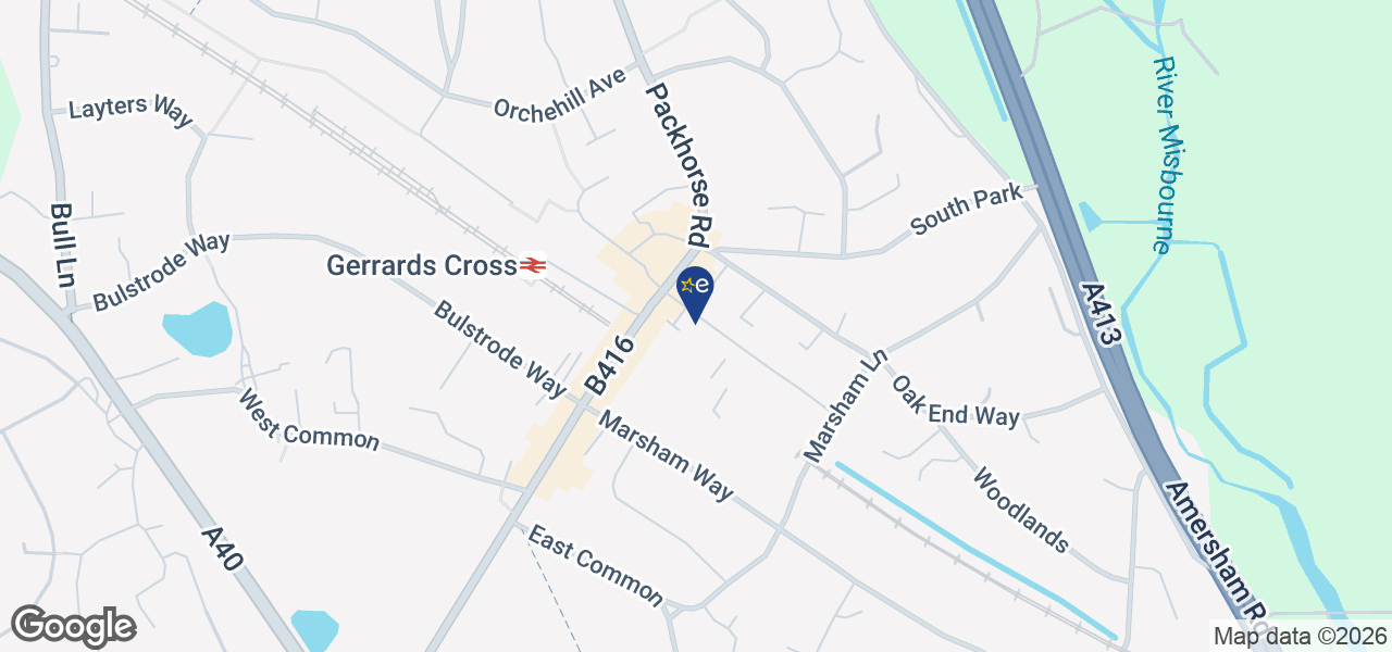 Map showing location of Fields Domestic Appliances - Gerrards Cross