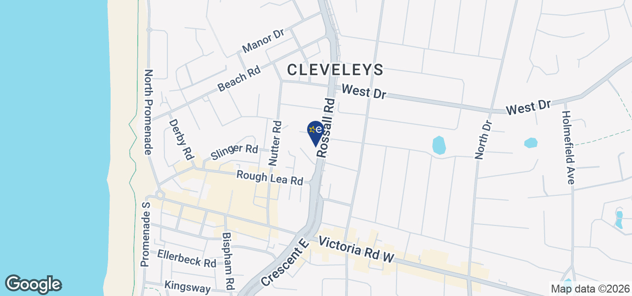 Map showing location of Fivestar Services (Fylde)