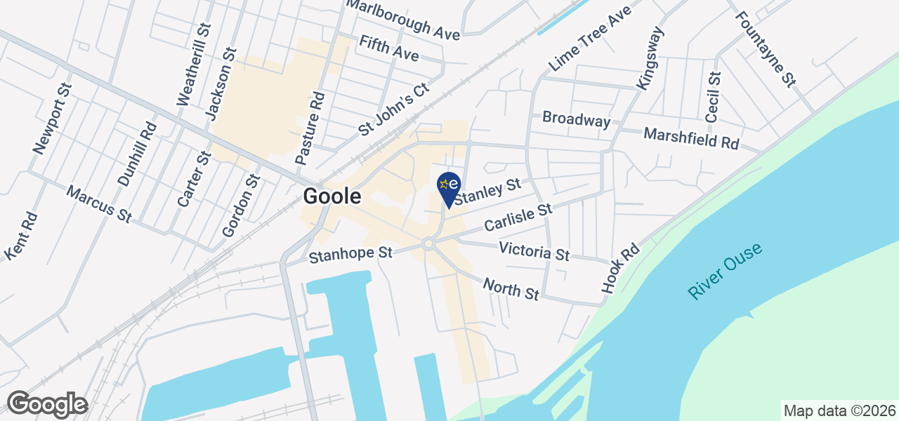 Map showing location of Gotchs Electrical Store – Goole