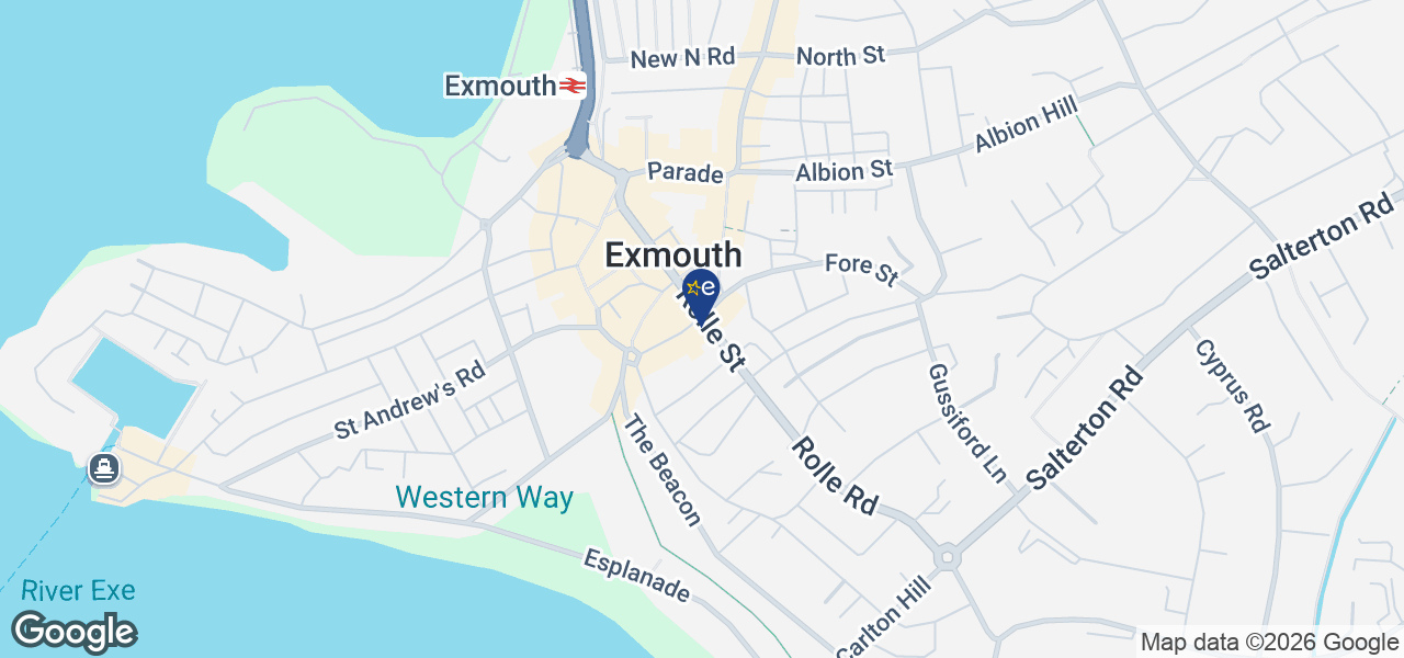 Map showing location of H Carter & Sons