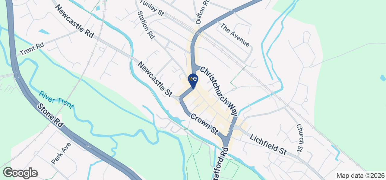 Map showing location of Hylands - Stone