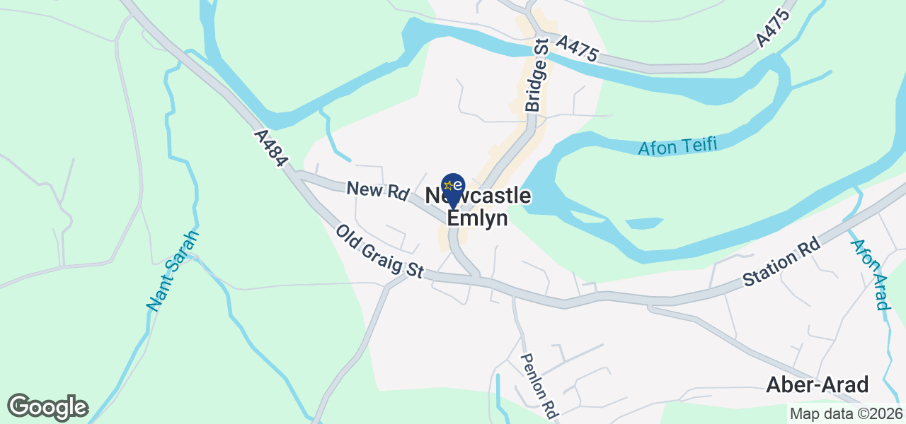 Map showing location of J D R Thomas