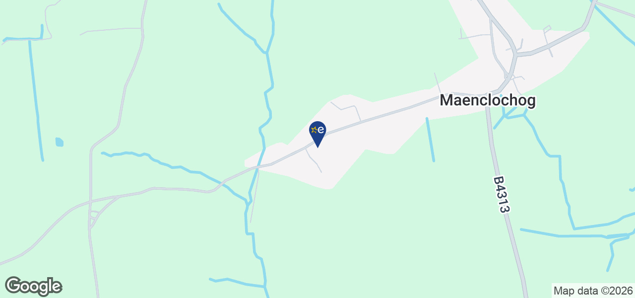 Map showing location of J Harries - Maenclochog