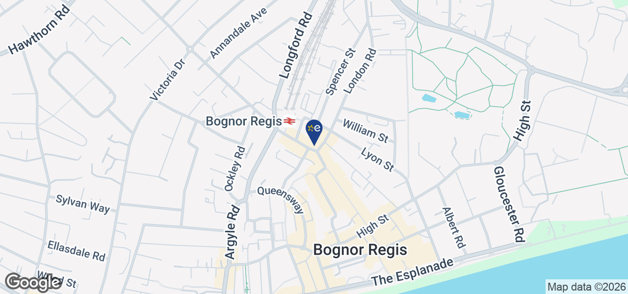 Map showing location of Johnstons Domestic Appliances - Bognor Regis