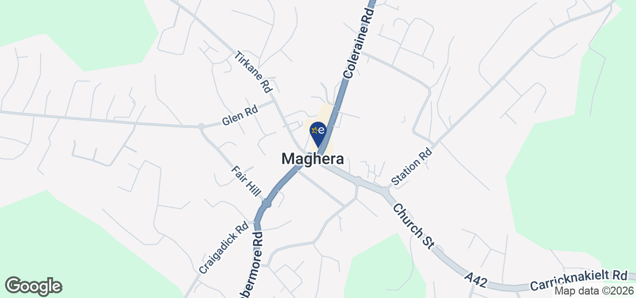 Map showing location of Kearney's - Kearneys Maghera