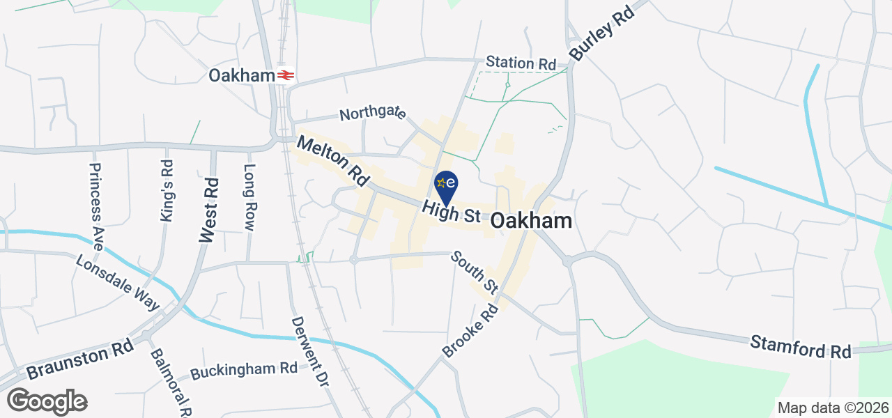 Map showing location of Knights Of Oakham