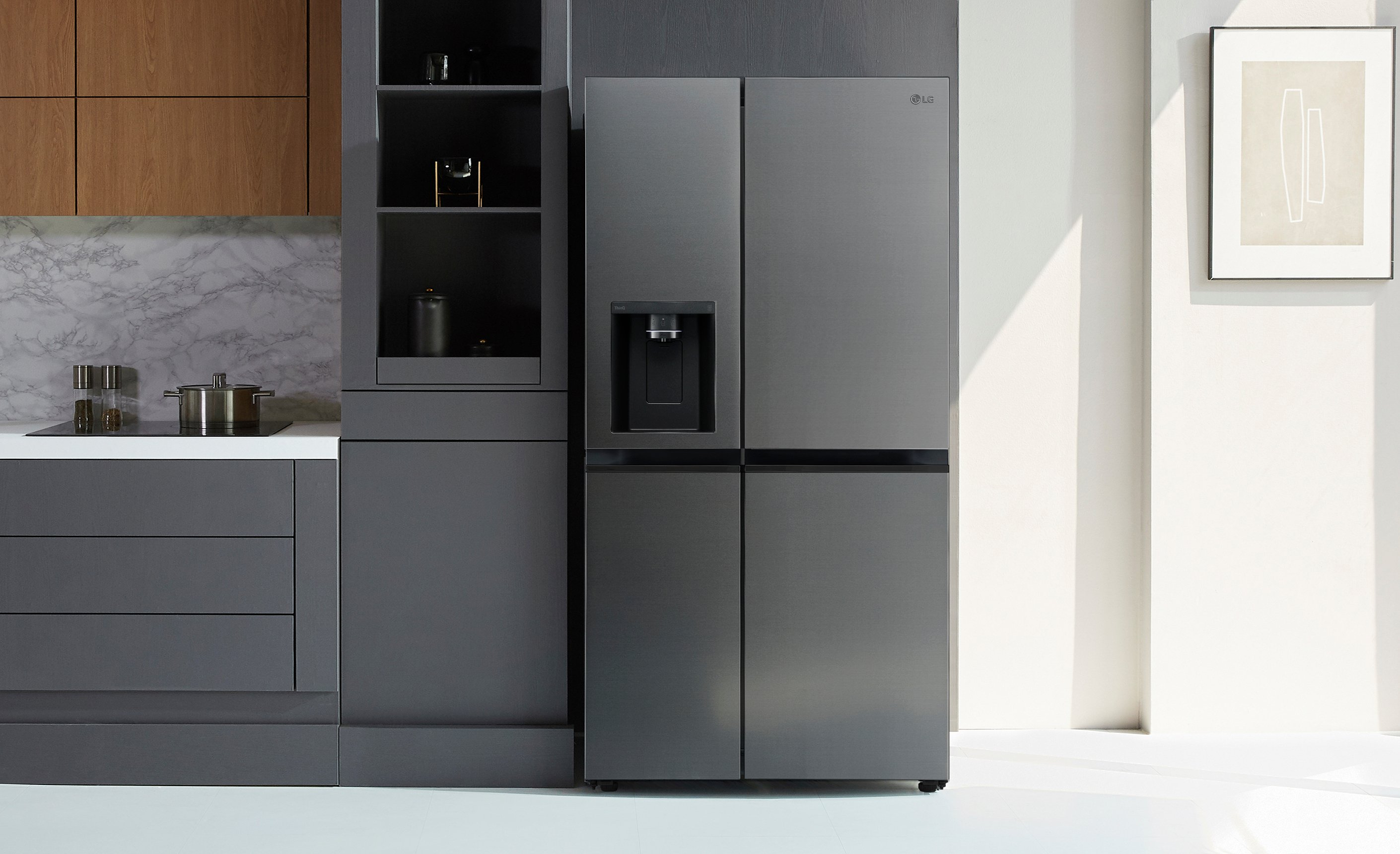 LG GSLV50DSXM Plumbed American Style Fridge Freezer