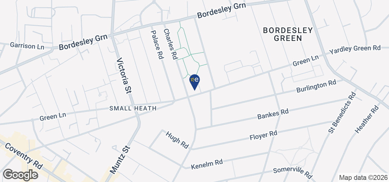 Map showing location of Len Robinson TV, Elec & Gas