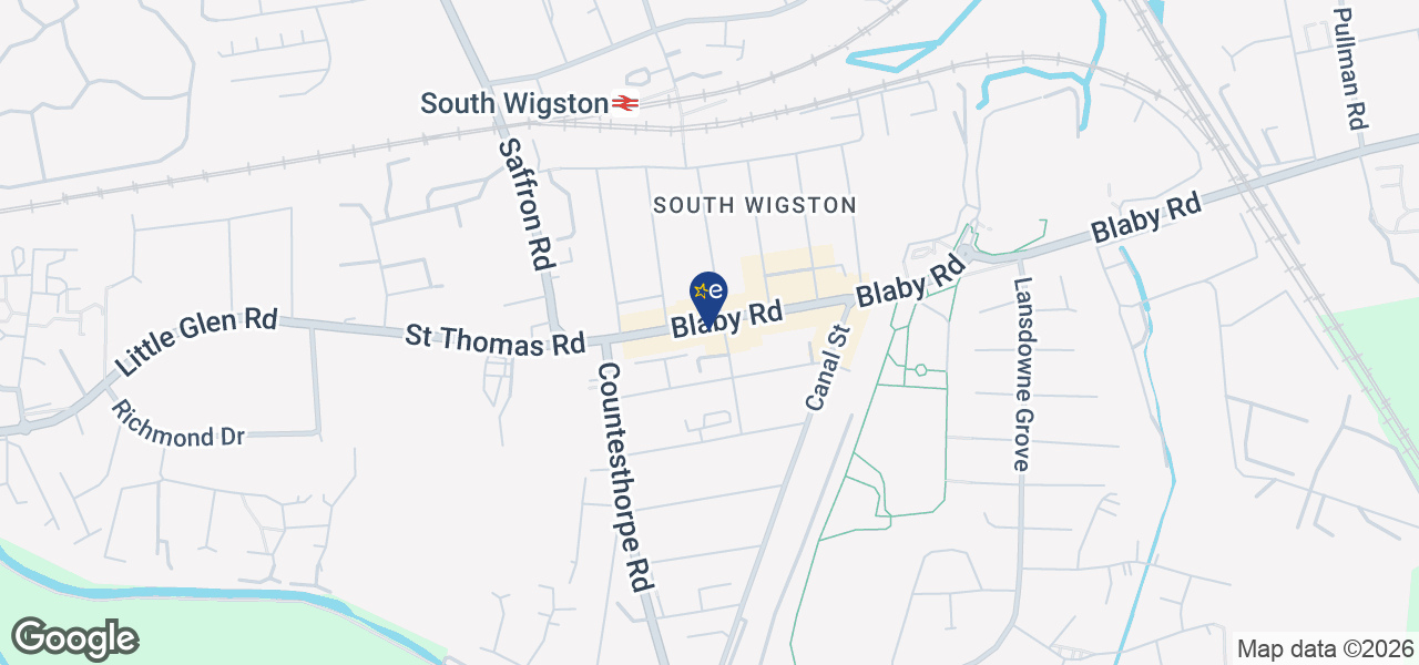 Map showing location of Lords Electrical - Wigston