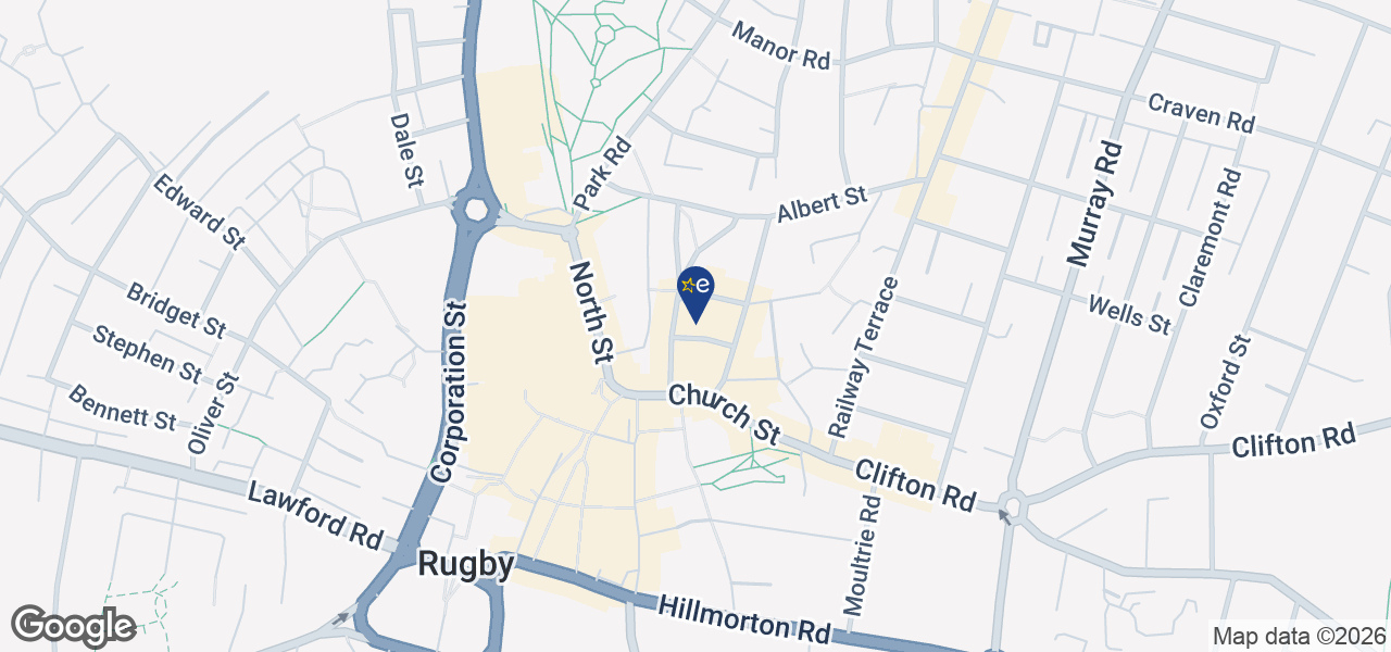 Map showing location of Lords Electrical - Rugby