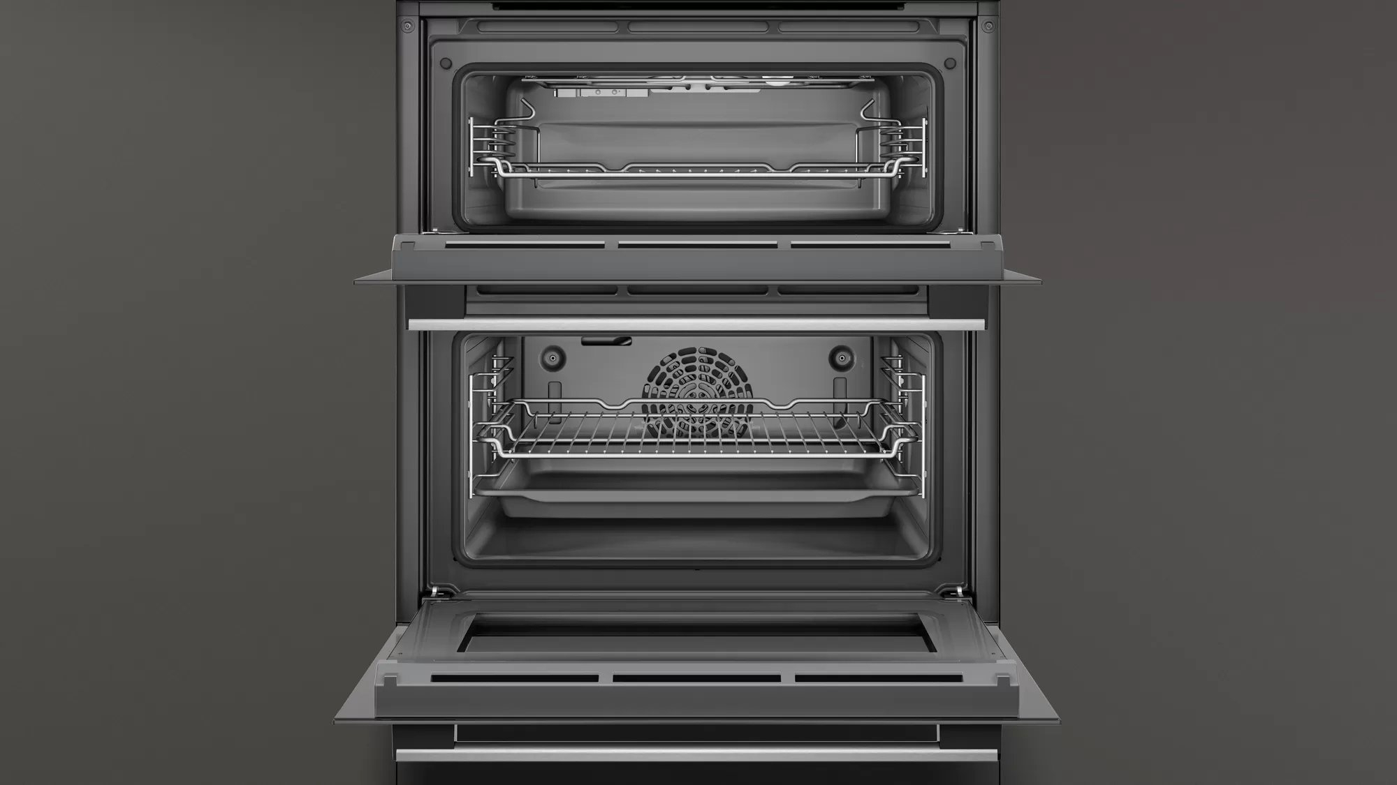Neff U1ACE2HN0B - Stainless Steel Built In Electric Double Oven A B Energy