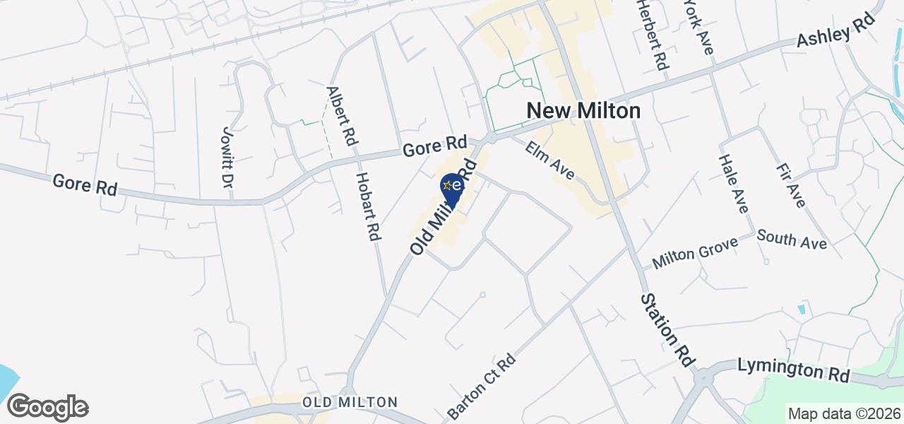 Map showing location of New Milton Electrical Centre Ltd