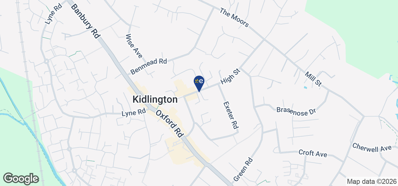 Map showing location of O’Gormans - Kidlington
