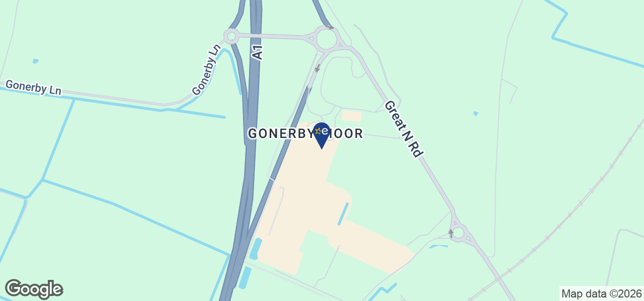 Map showing location of Downtown Grantham