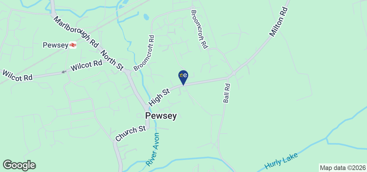 Map showing location of Pewsey Radiovision