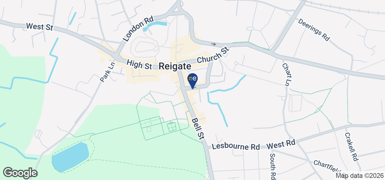 Map showing location of RDO - Reigate