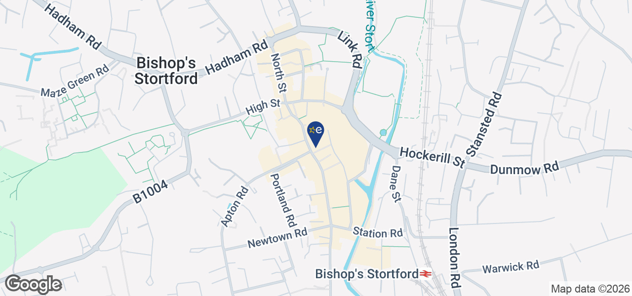 Map showing location of Rickmores Electrical Centre