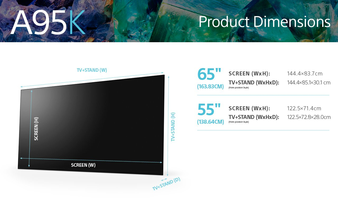 BRAVIA XRJ55 A95K 55インチ Sony XR55A95KU 55” 4K UHD OLED BRAVIA XR HDR Smart TV