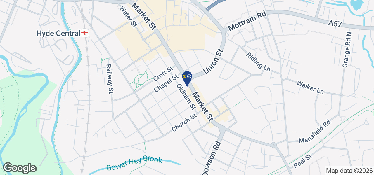 Map showing location of MG Domestic 