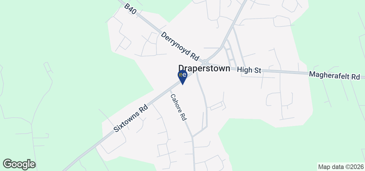 Map showing location of Sperrin Electronics