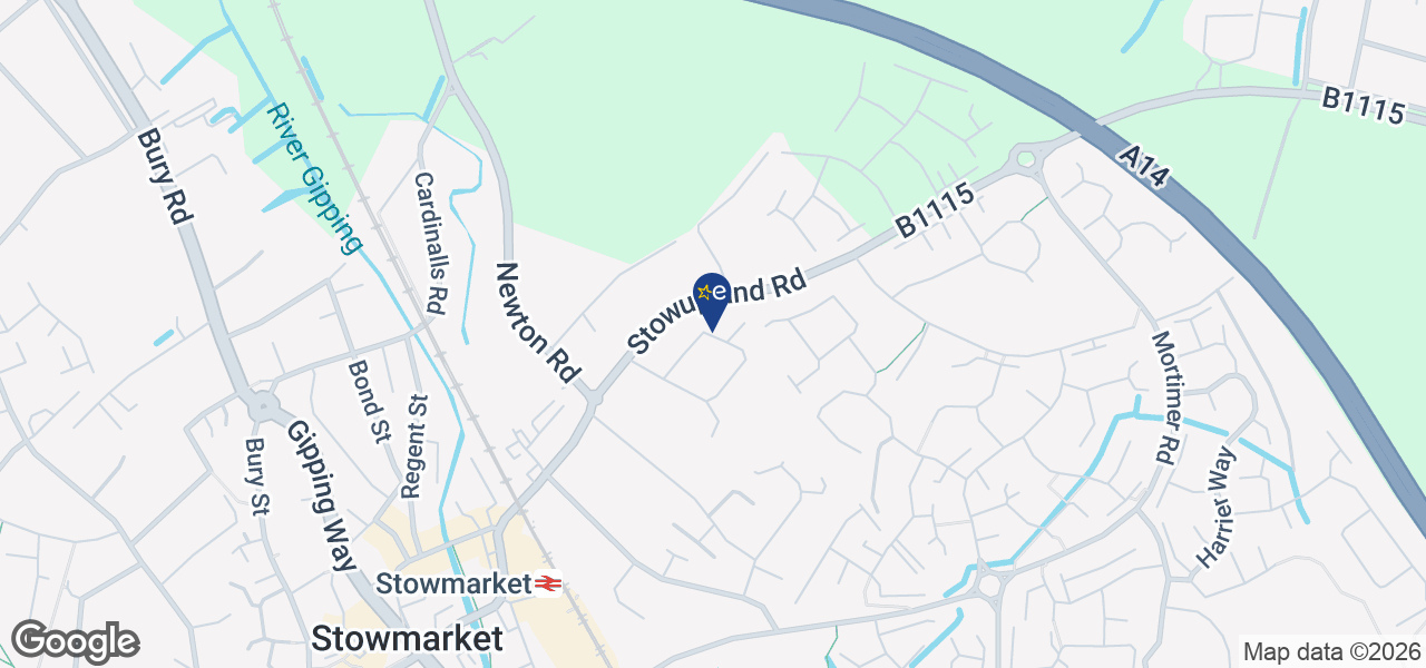Map showing location of Stannards Stowmarket Ltd