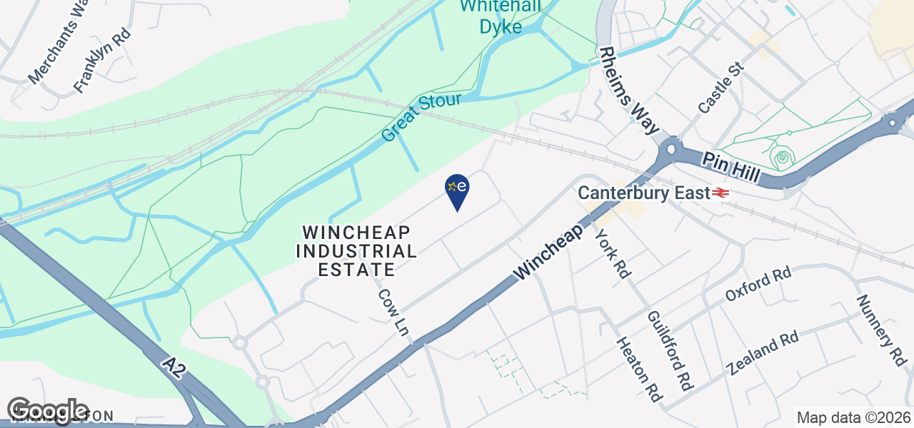 Map showing location of Stellisons – Canterbury