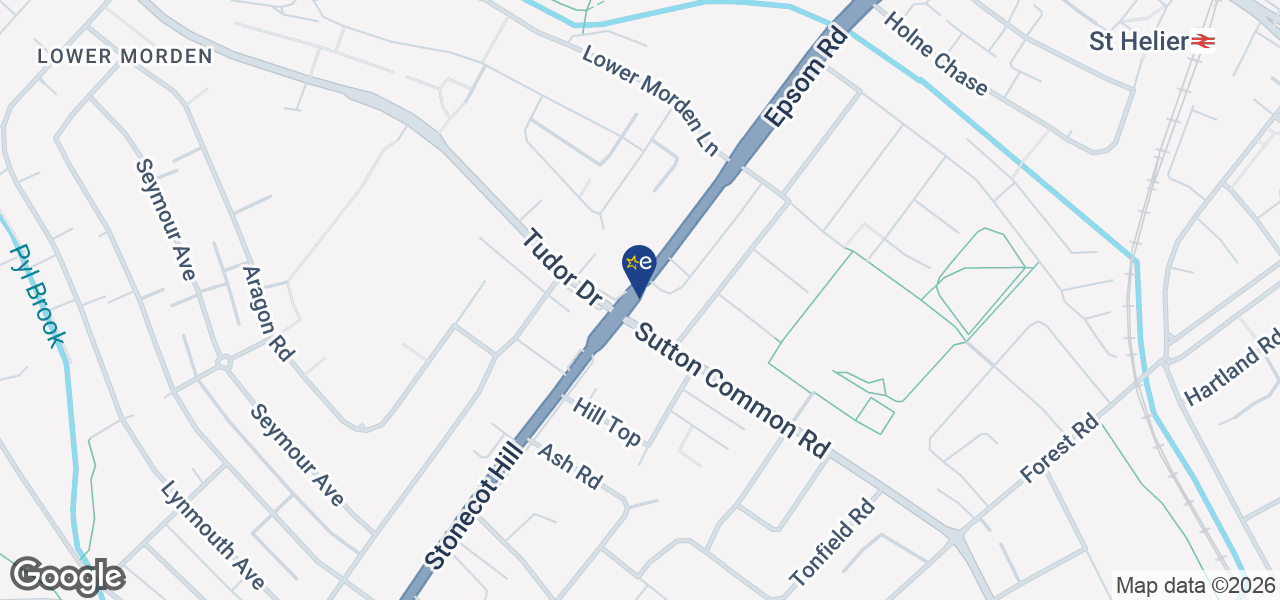 Map showing location of Sutton Appliances