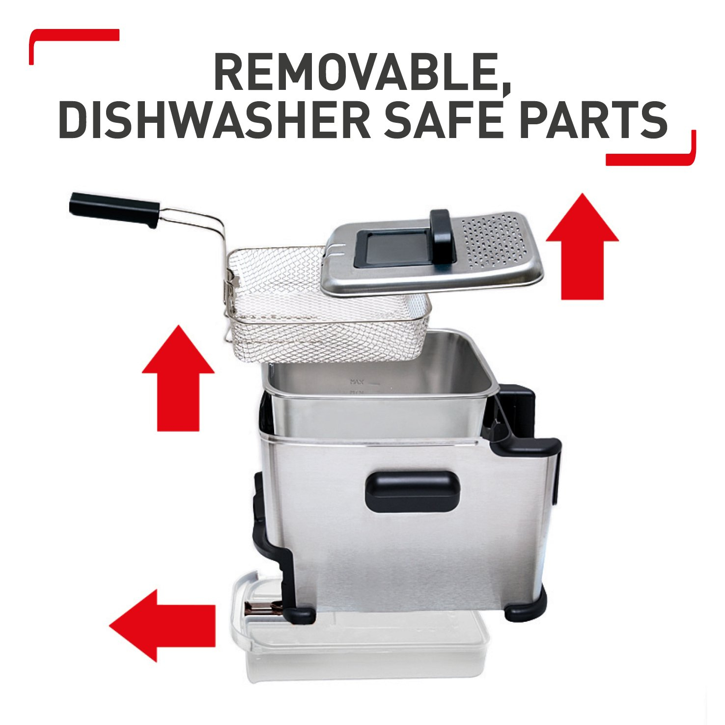 Tefal FR701640 OleoClean Compact Semi-Professional Deep Fryer