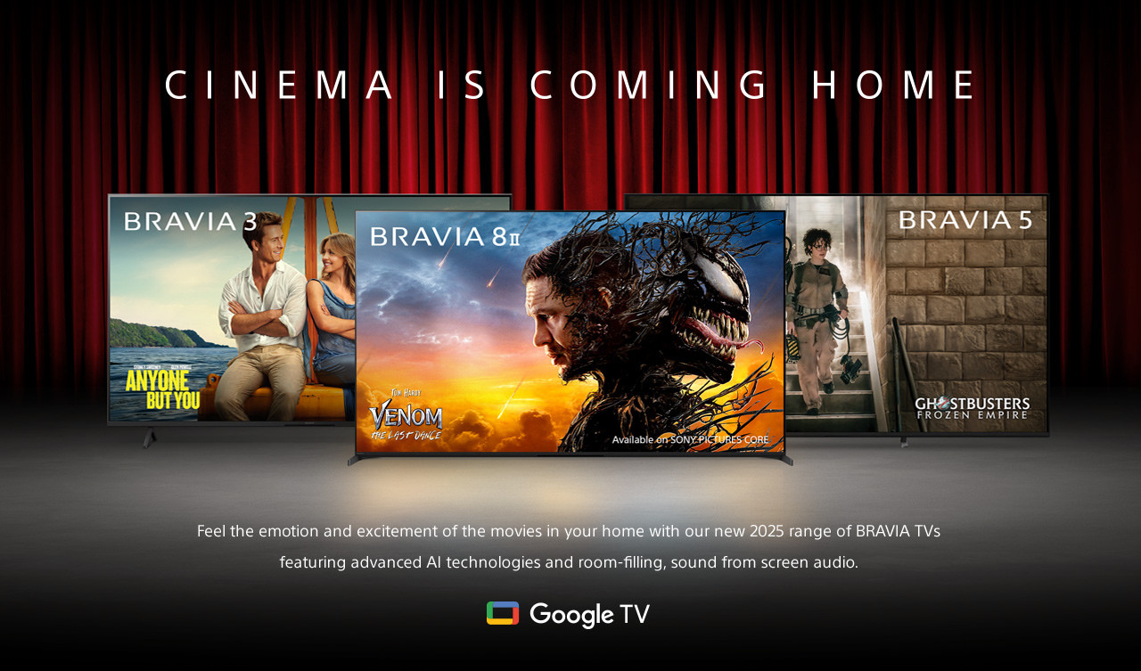 Sony Televisions Homepage Banner