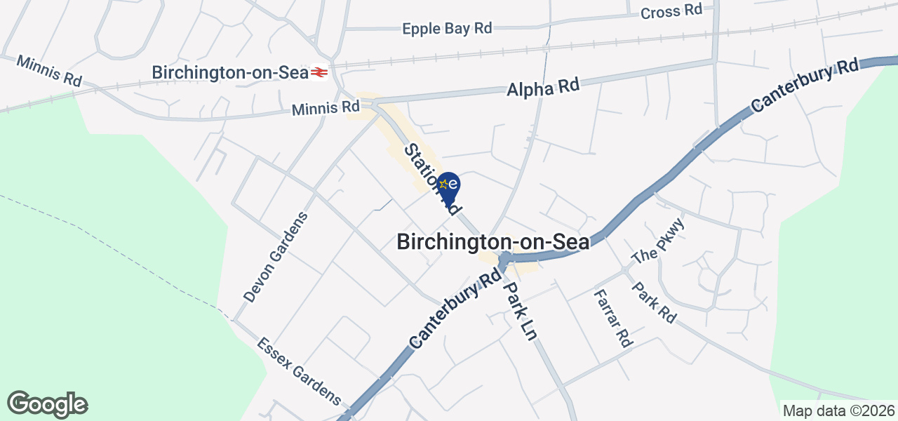 Map showing location of Thanetwide Domestics - Birchington