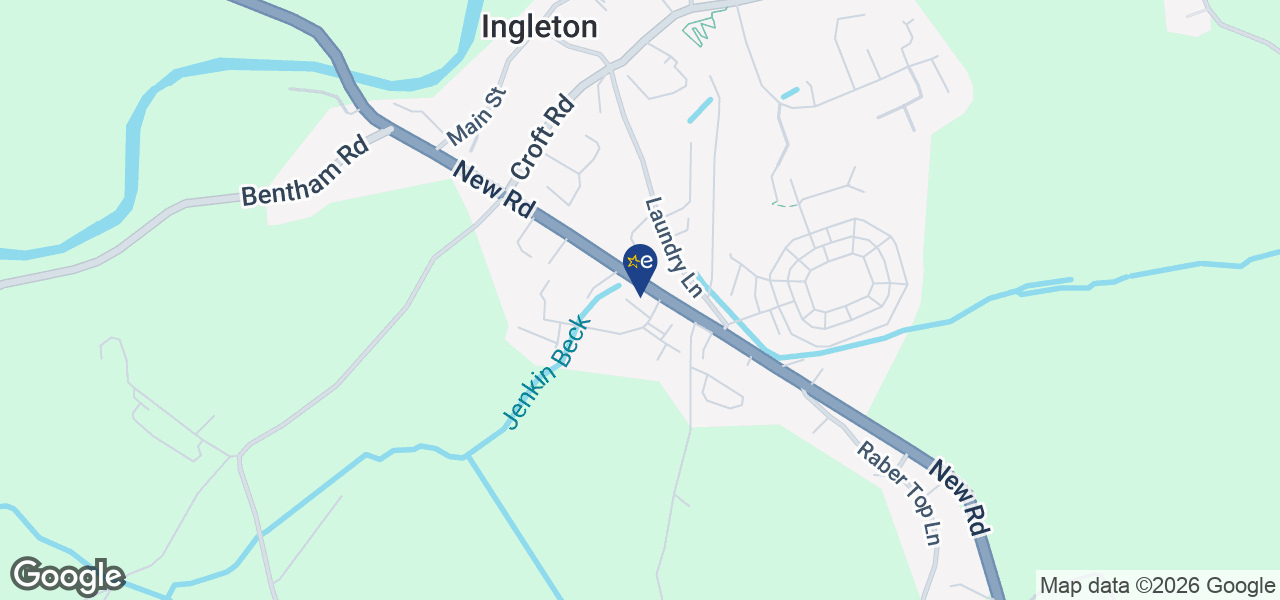 Map showing location of Tooby's - Ingleton