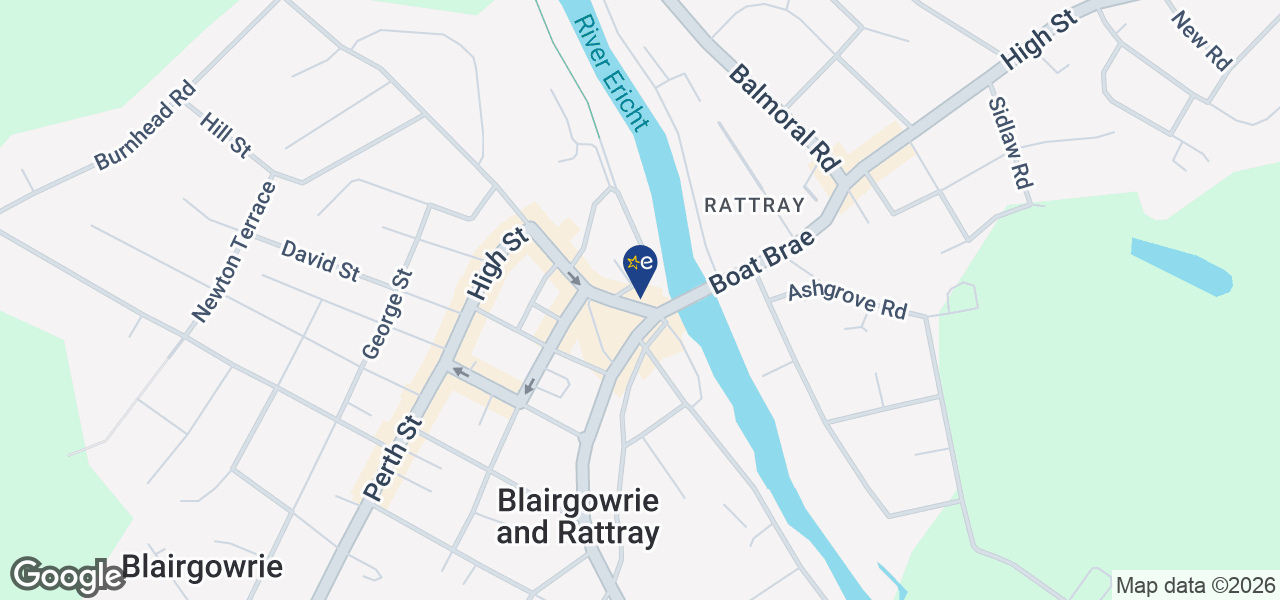 Map showing location of W.M.Coupar